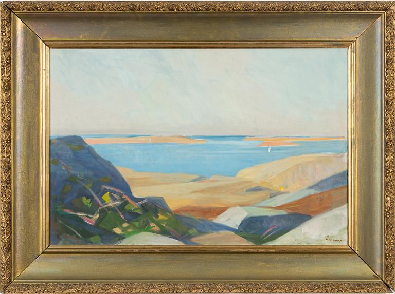 Carl Gunne, oil on canvas, signed.
