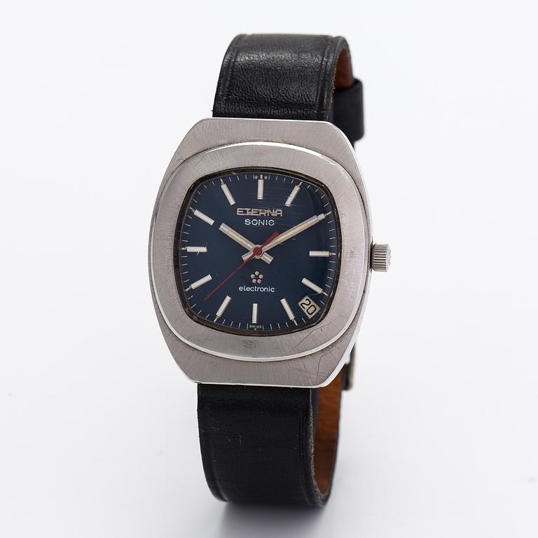 Eterna Sonic, electronic, wristwatch, 35 mm.