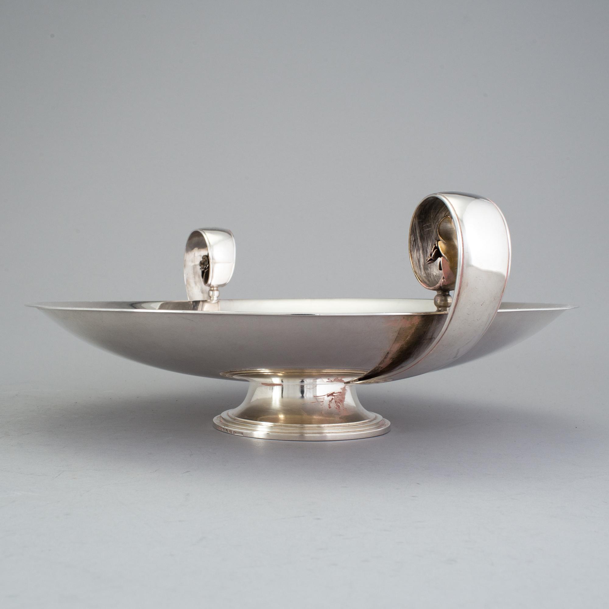 ATELIER BORGILA, skålfat, Stockholm 1930, silver 925/1000.