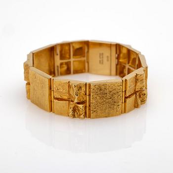 Björn Weckström, armband, 18K guld, "Quadrate forms", för Lapponia, Finland.