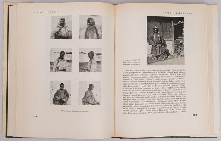 TRYCKBILD, 1940-tal, och BOK, "C. G. Mannerheim - Ratsain halki Aasian", Oy Suomen kirja, Helsingfors 1941.