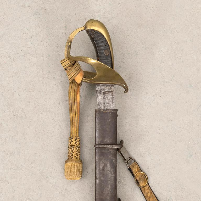 Sabre, m / 1842 for the cavalry, Eskilstuna Jernmanufaktur, 19th century.