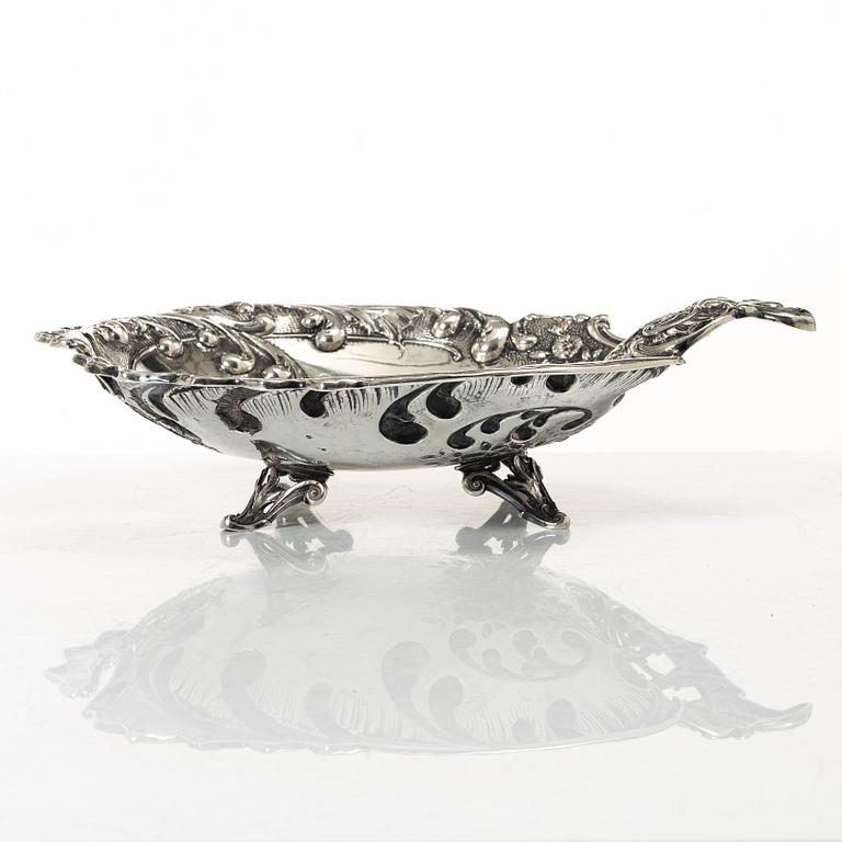 Gallerskål, silver, rokokostil, sekelskiftet 1900, Austria-Hungary.