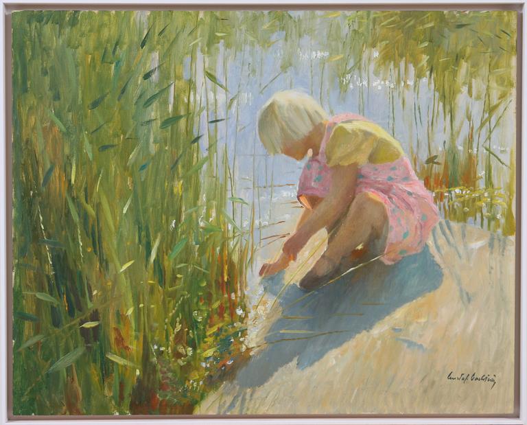 GUSTAF CARLSTRÖM, olja på pannå, sign.