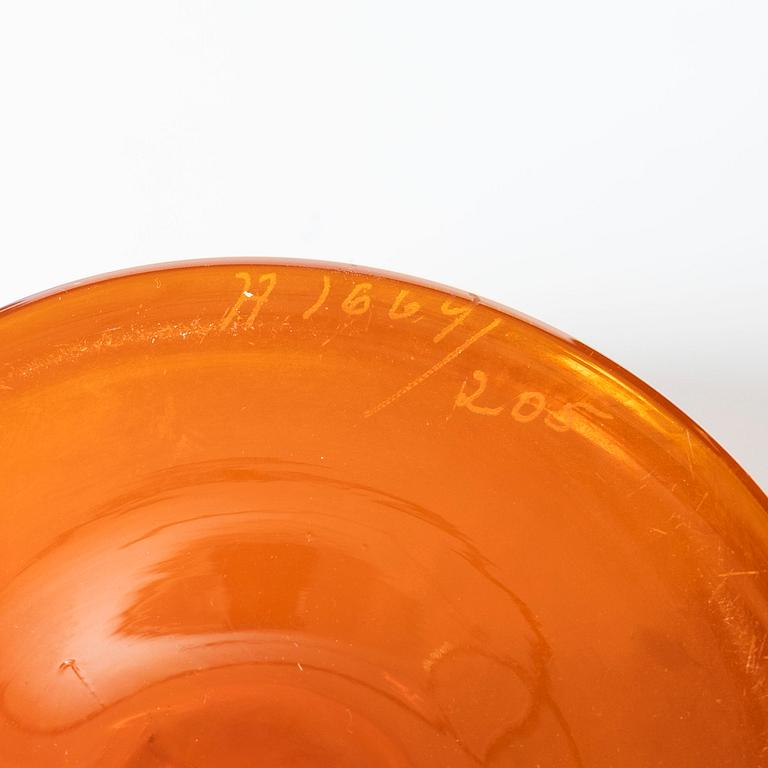 Erik Höglund, a set of nine glass vessels, Boda.