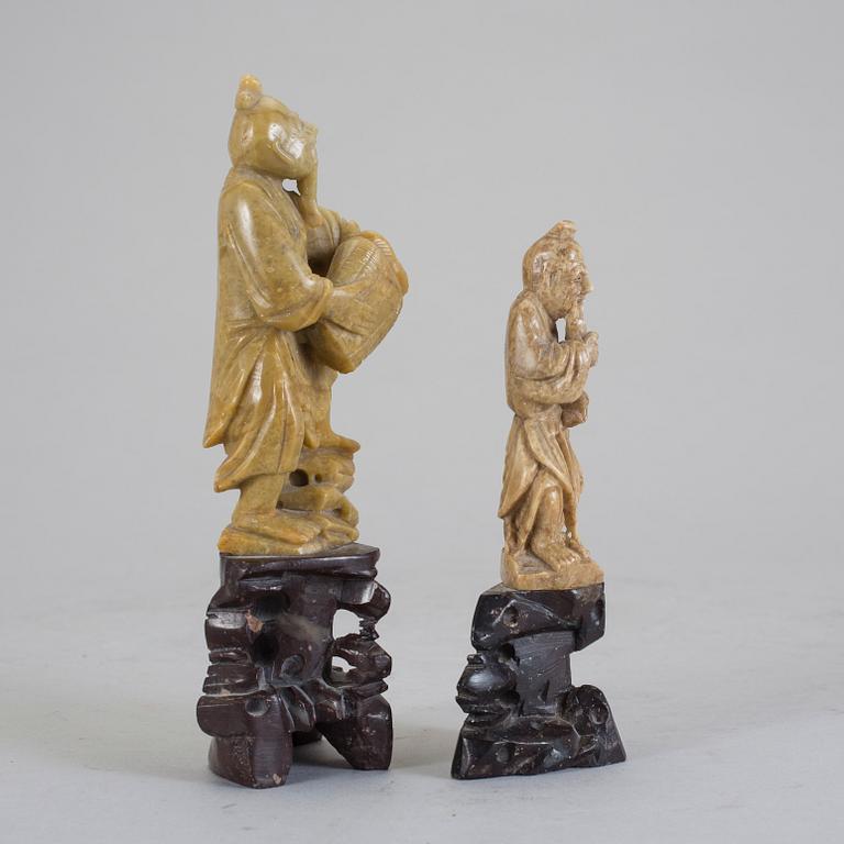 FIGURINER, 2 st, Kina, 1900-tal.