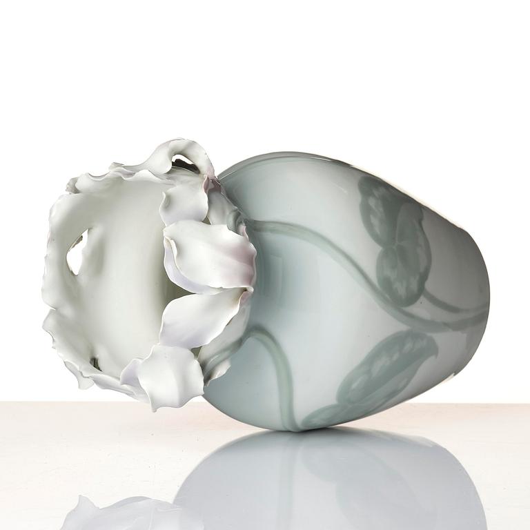 Waldemar Lindström, & Karl Lindström (1865-1956), a porcelain vase, Rörstrand, ca. 1900.