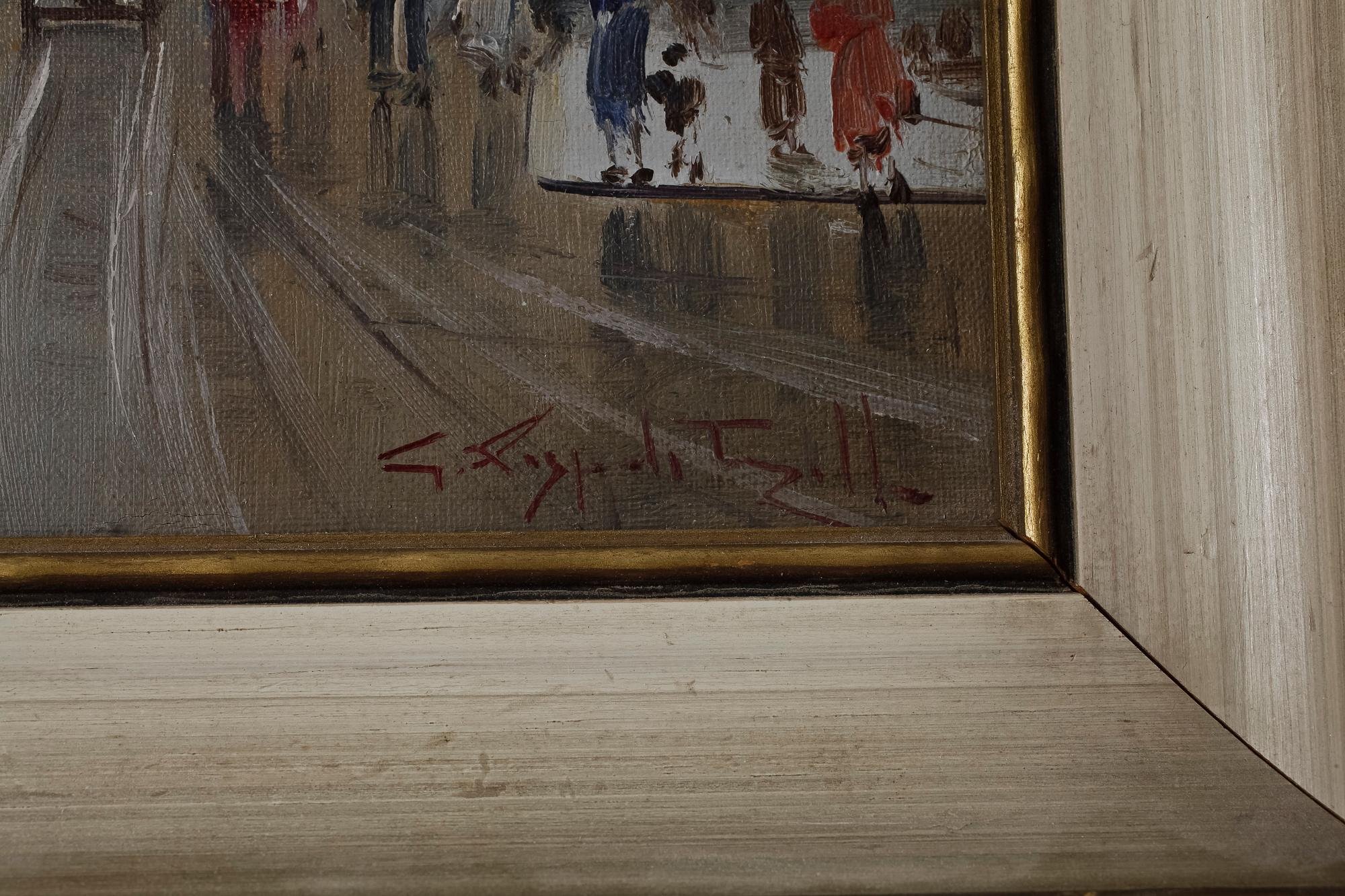 OKÄND KONSTNÄR, olja på duk, troligen Italien, 1900-talets mitt.