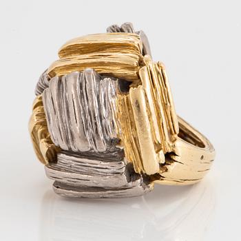 Ring 18K guld och platina.