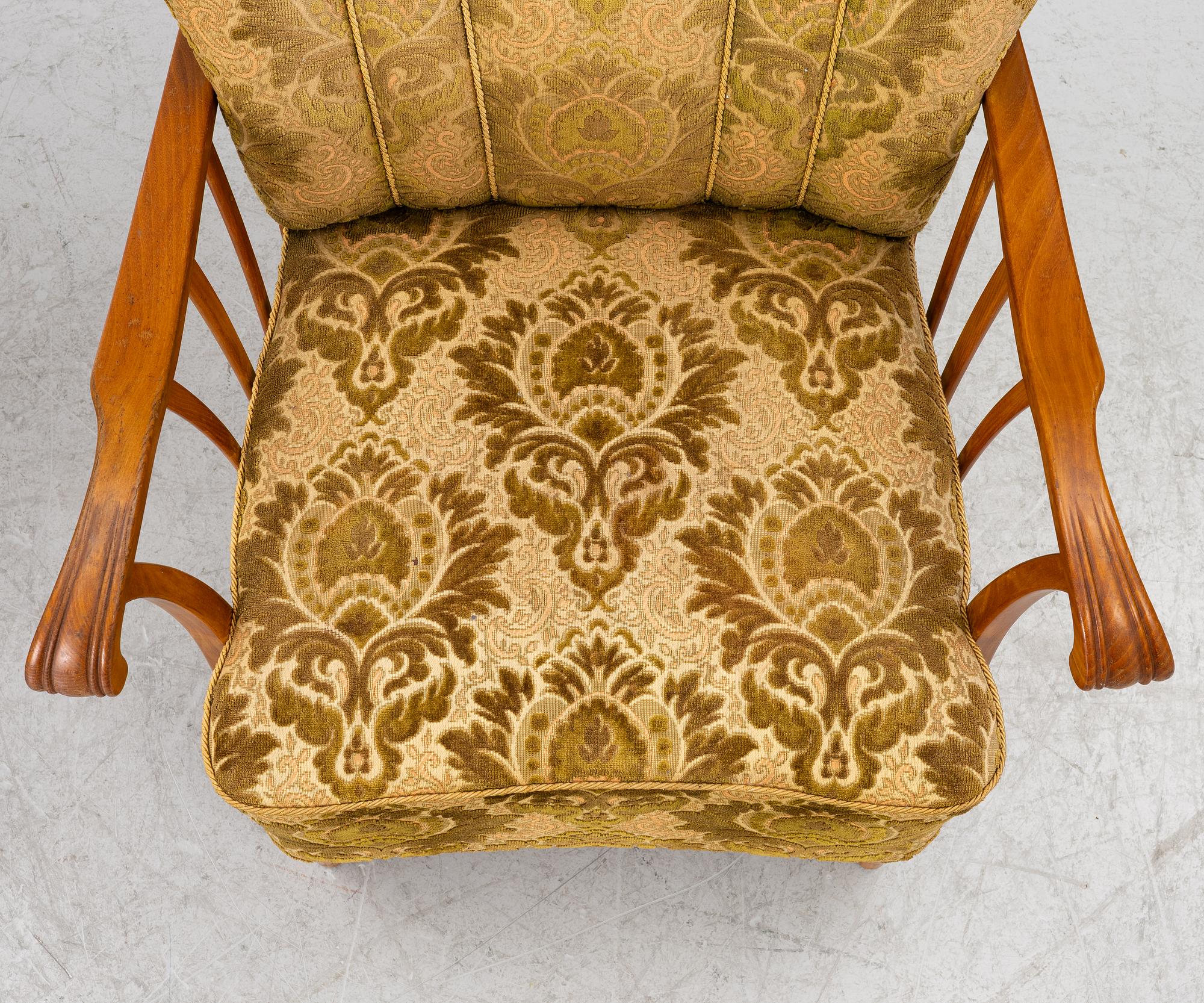 Armchairs, a pair, Swedish Modern, 1940s.