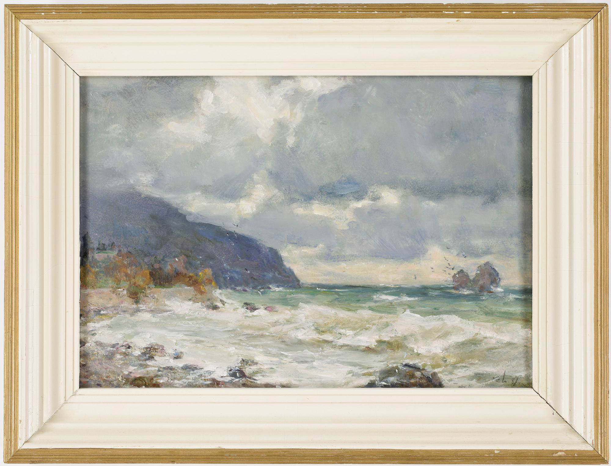 OKÄND KONSTNÄR, olja på pannå, Ryssland, 1900-talets andra hälft, signerad.