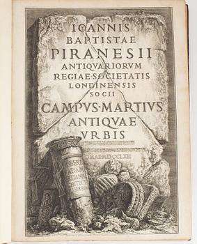 Three works by father and son Piranesi: Campus Martius, Paestum & Herculaneum.