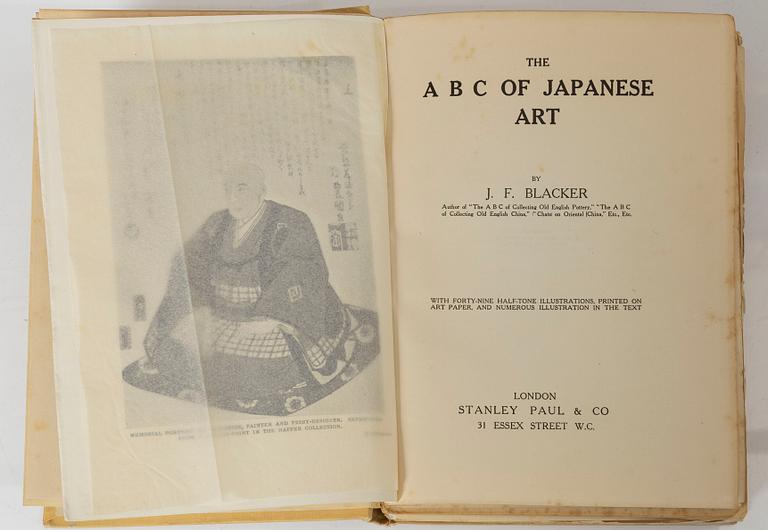 En samlares bibliotek, tre volymer, Chinese Junks, A Connoisseurs Guide to Chinese Ceramics and the ABC of Japanese Art.