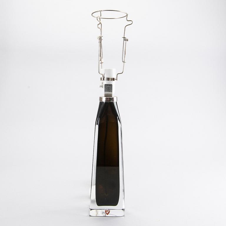 CARL FAGERLUND, an Orrefors glass table lamp.