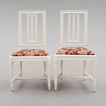 STOLAR, 1 par, gustavianska, med Stockholm Stolmakarämbetes sigill, omkring år 1800.