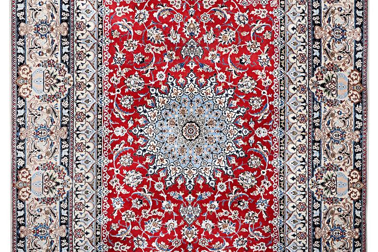 Matta, Nain part silk, 6 laa, ca. 303 x 184 cm.