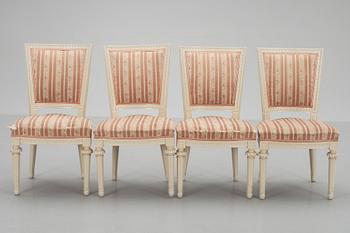 STOLAR, 4 st, gustaviansk stil. 1900-tal.