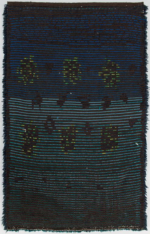 Lea Vehmanen-Tennberg, rya, model för Helmi Vuorelma. Ca 160 x 97 cm.