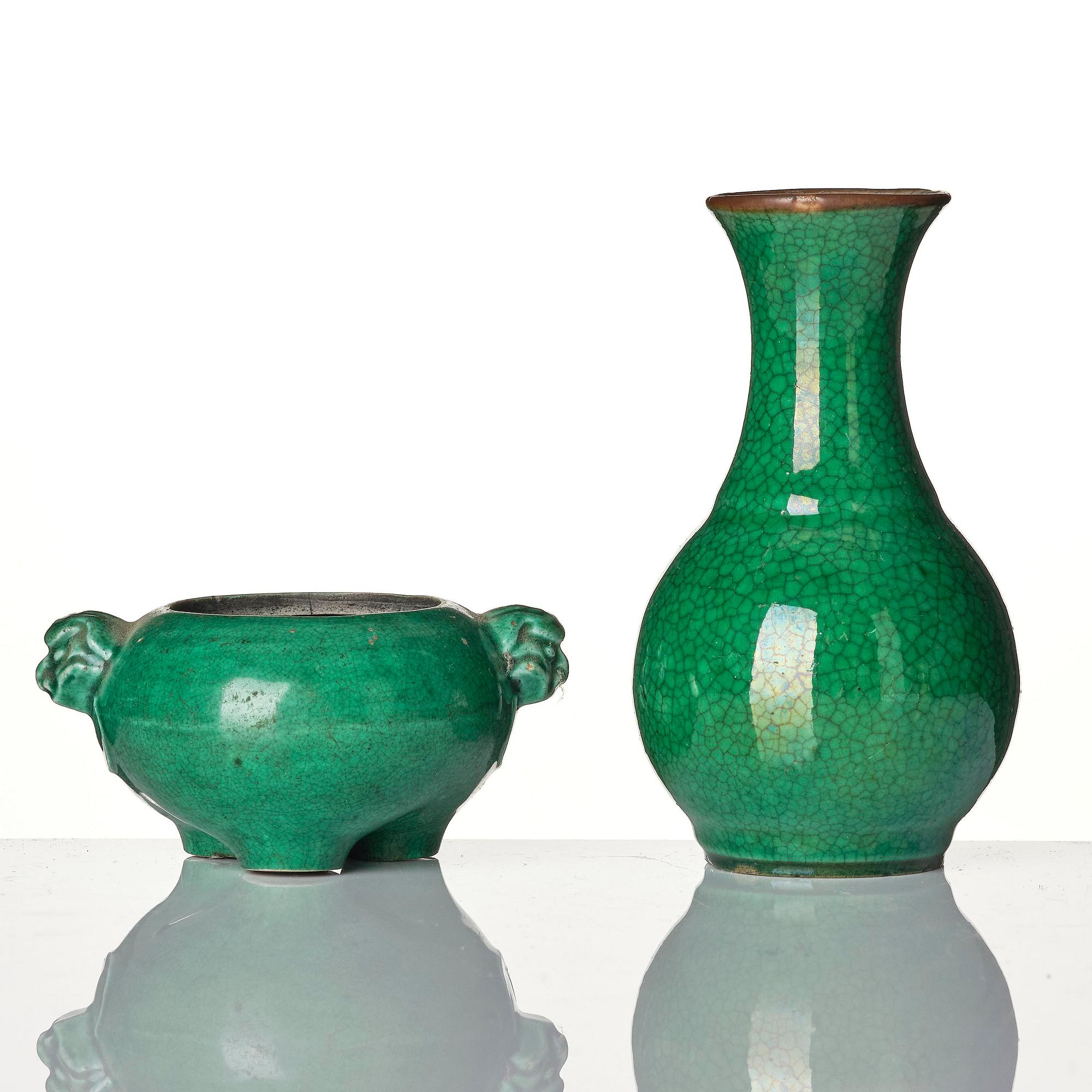 A group of four monochromes, Qing dynasty, 18/19th century.