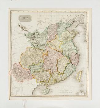 FOUR EARLY 18TH CENTURY  MAPS DEPICTING  CHINA.