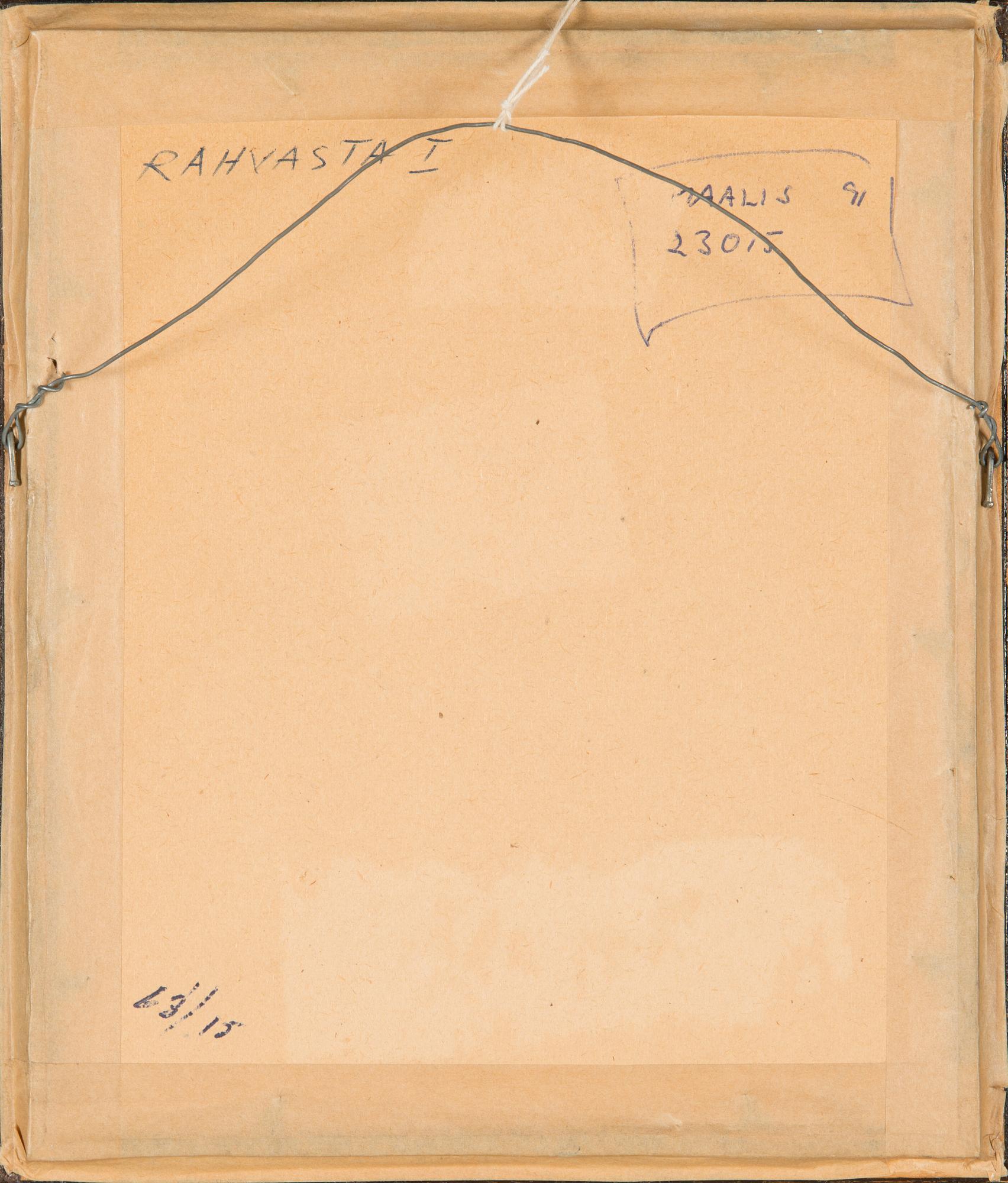 Olavi Vaarula, blandteknik på papper, signerad och daterad 1972.
