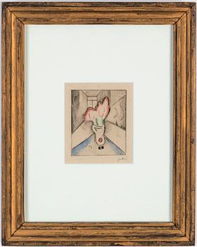 John Jon-And, etching with coloring, signed, executed in 1916.