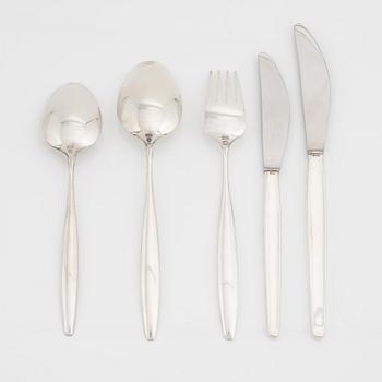 Tias Eckhoff, a 'Cypress' silver cutlery, Georg Jensen, Copenhagen (36 pieces).