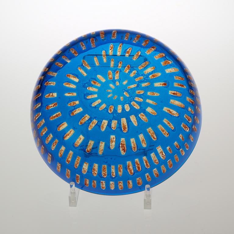A Sven Palmqvist Ravenna glass bowl, Orrefors 1975.