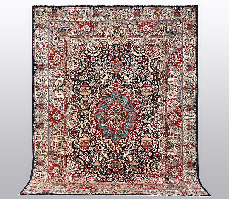 A carpet, Kashmar, ca 395 x 298 cm.