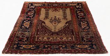 A rug, antique, Turkish silk Sivas, ca 172 x 133 cm.