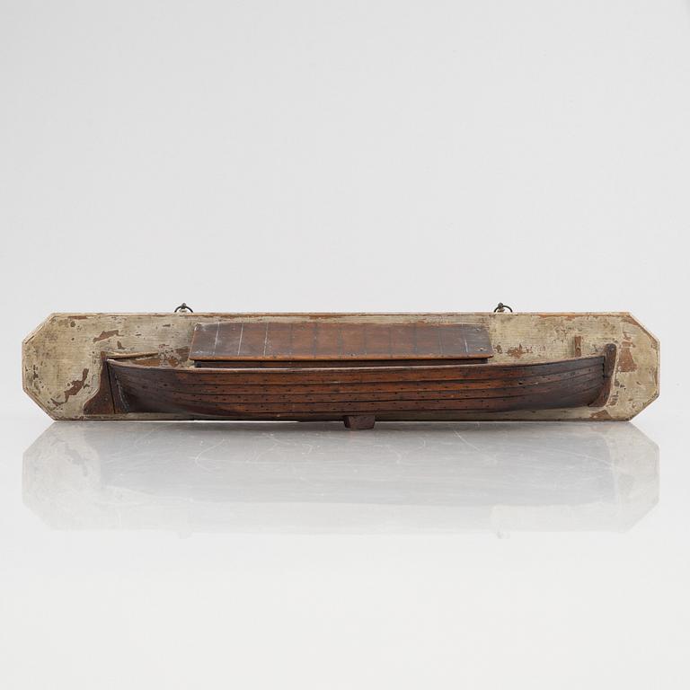 A boat model, first half of the 20th century.