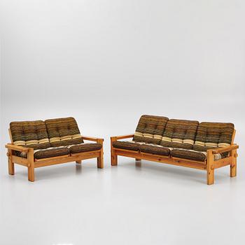 Yngve Ekström, two 'Dymling' sofas, Swedese, 1970's.