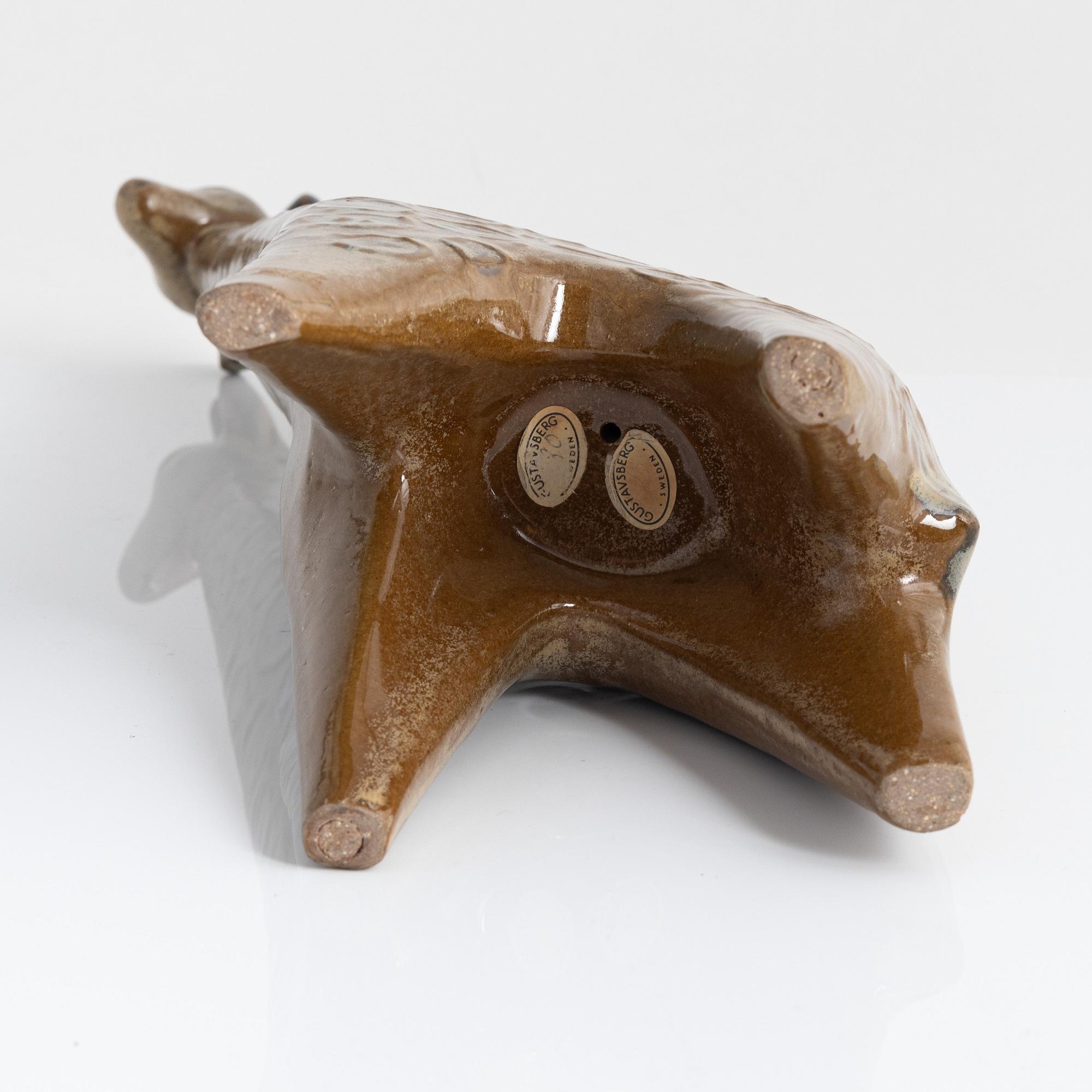 Lisa Larson, figurin, "Giraff", ur serien "Stora Zoo", Gustavsberg.