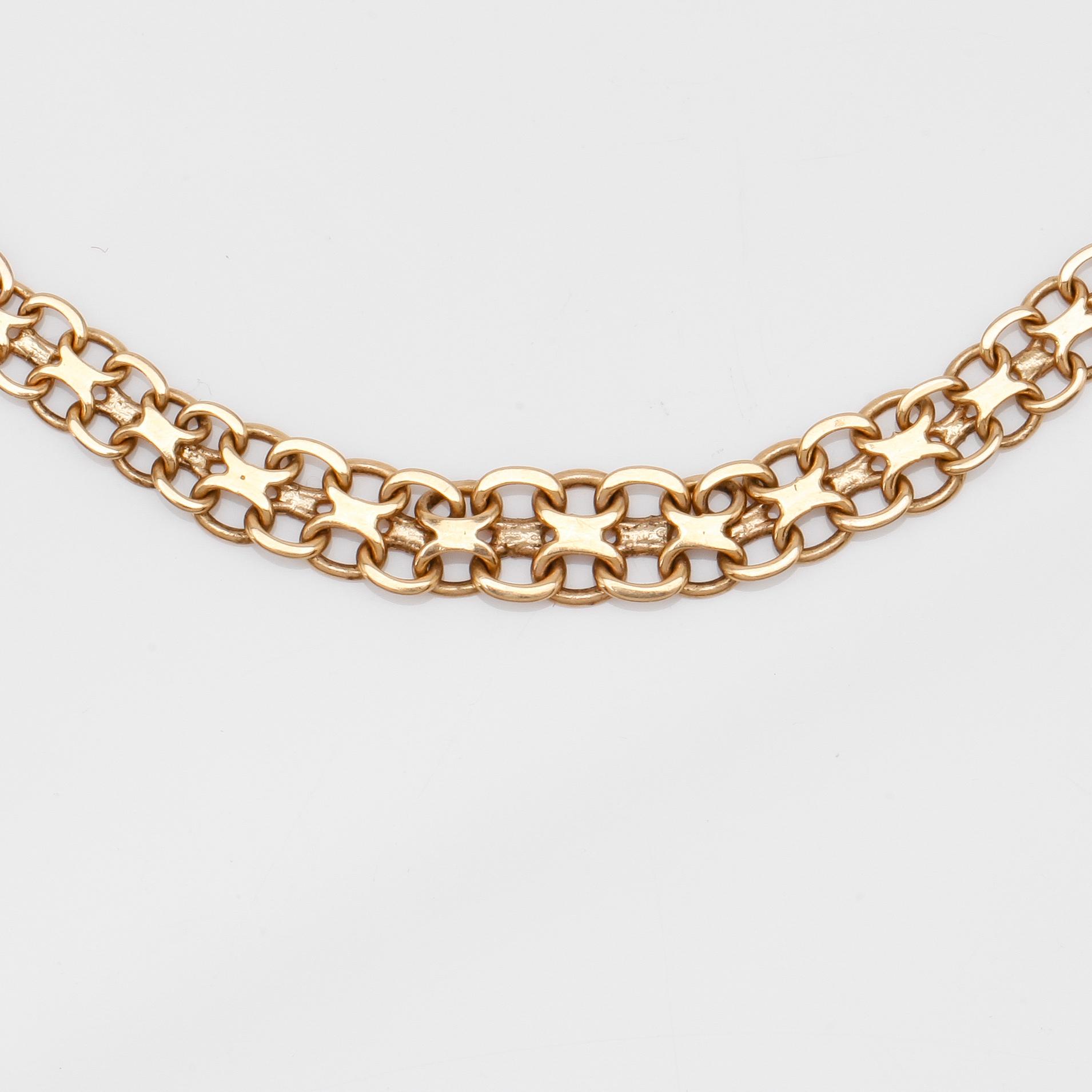 COLLIER, 18K guld, svenska stämplar.