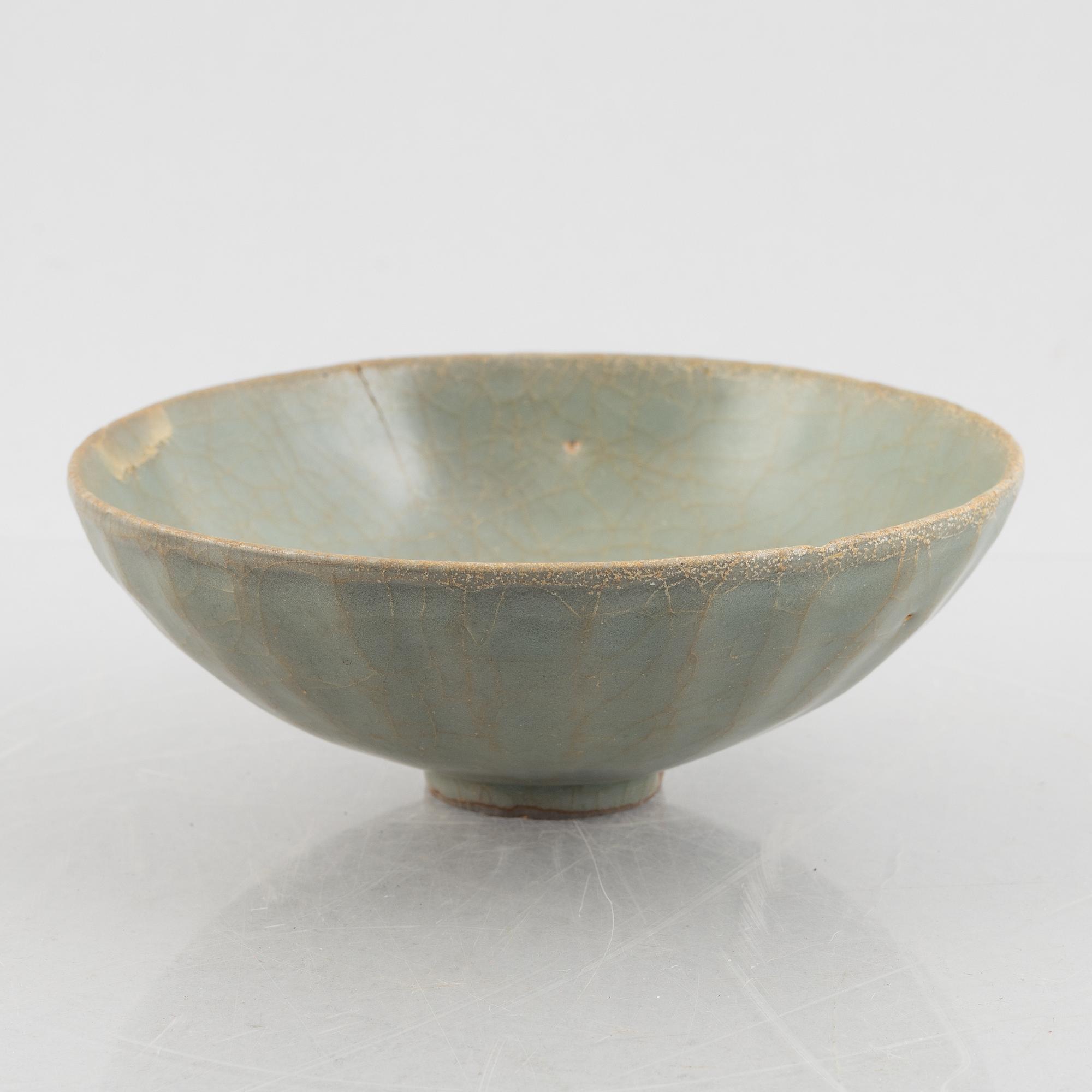 A celadon bowl, Joseon dynasty or possibly Yuan.