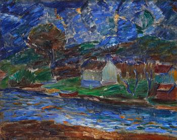 789. Inge Schiöler, House by the water.