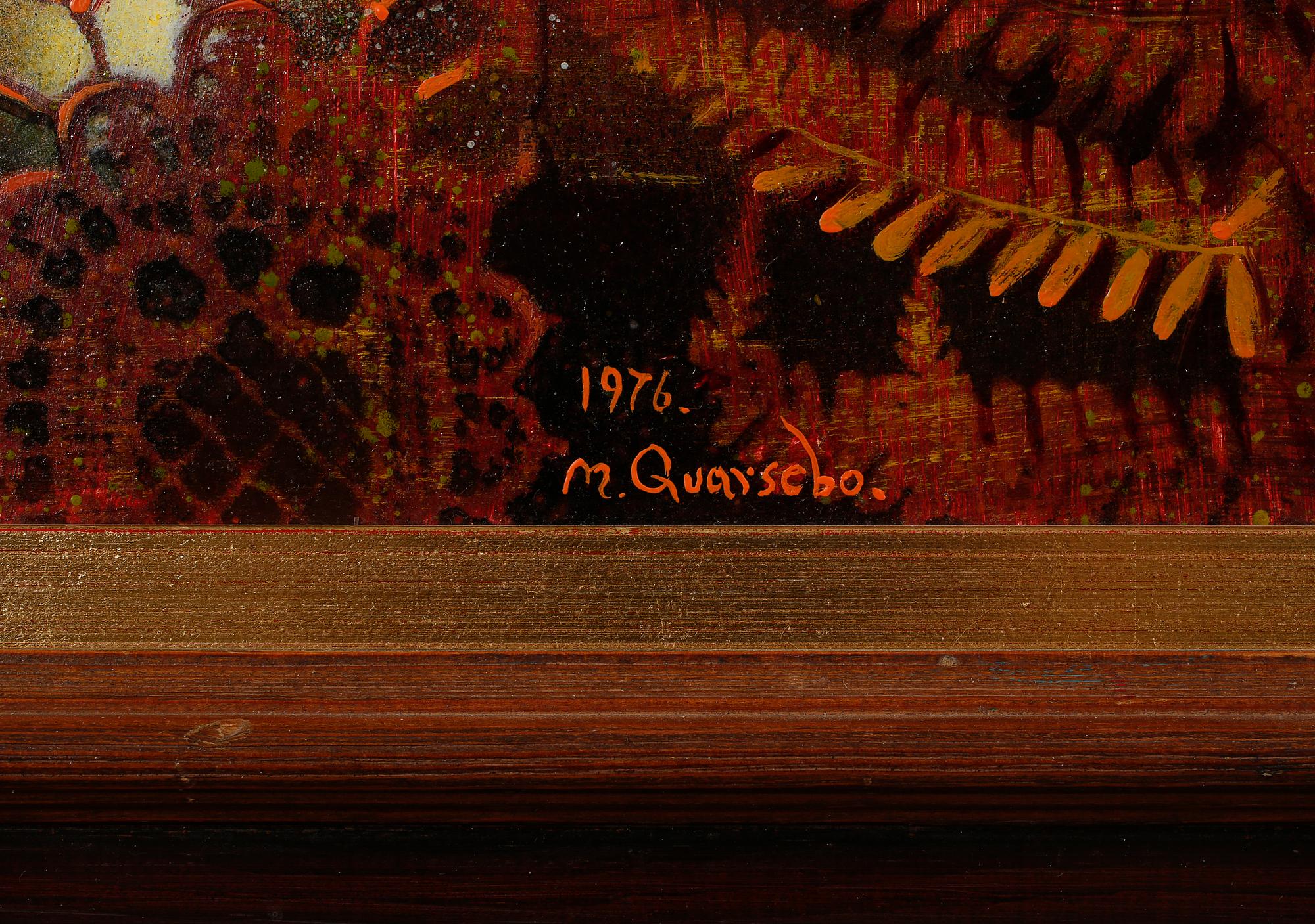 MICHAEL QVARSEBO, olja på pannå, signerad och daterad 1976.