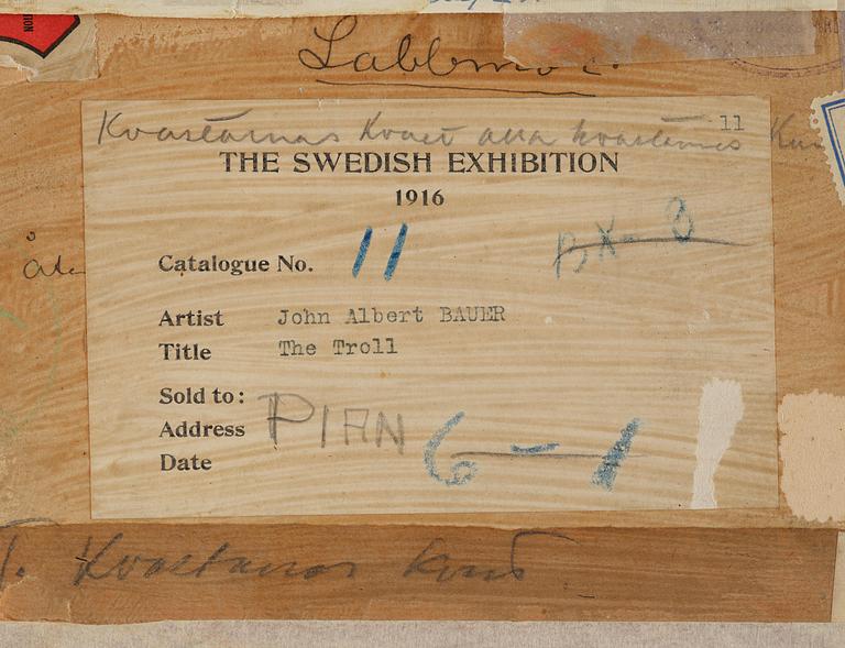 John Bauer, "Labbmor" ("The Troll").