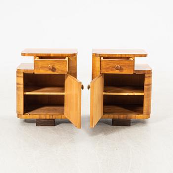 Sängbord ett par Art Deco 1900-talets första hälft.