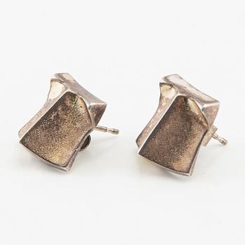 Björn Weckström, Earrings, a pair, "Muletta", sterling silver, Lapponia.