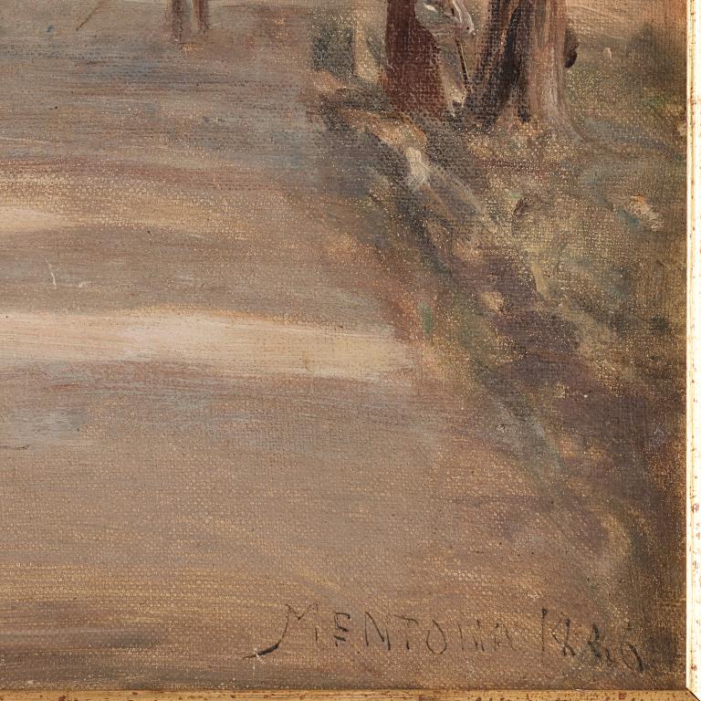 Wilhelm Dahlbom, A street in Menton.