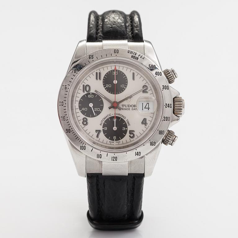 TUDOR, Prince date, Pre-Tiger panda, wristwatch, 39 mm.