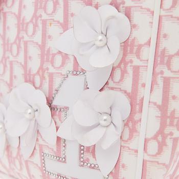 PINK MONOGRAM CANVAS No 1 TROTTER MESSENGER BAG.