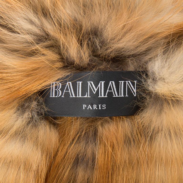 PÄLSVÄST, Balmain, fransk storlek 38.
