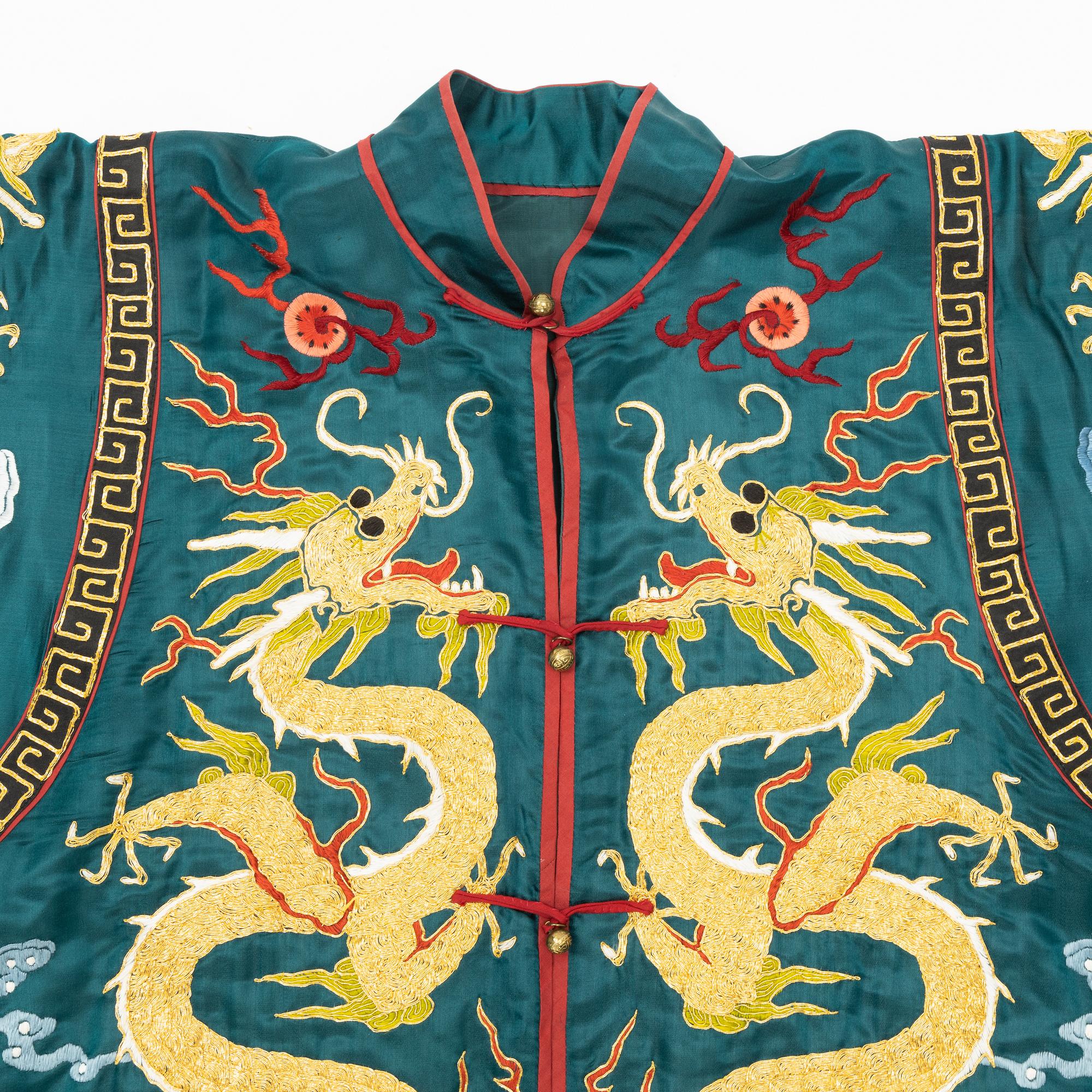 A Chinese embroidered robe, 20th Century.