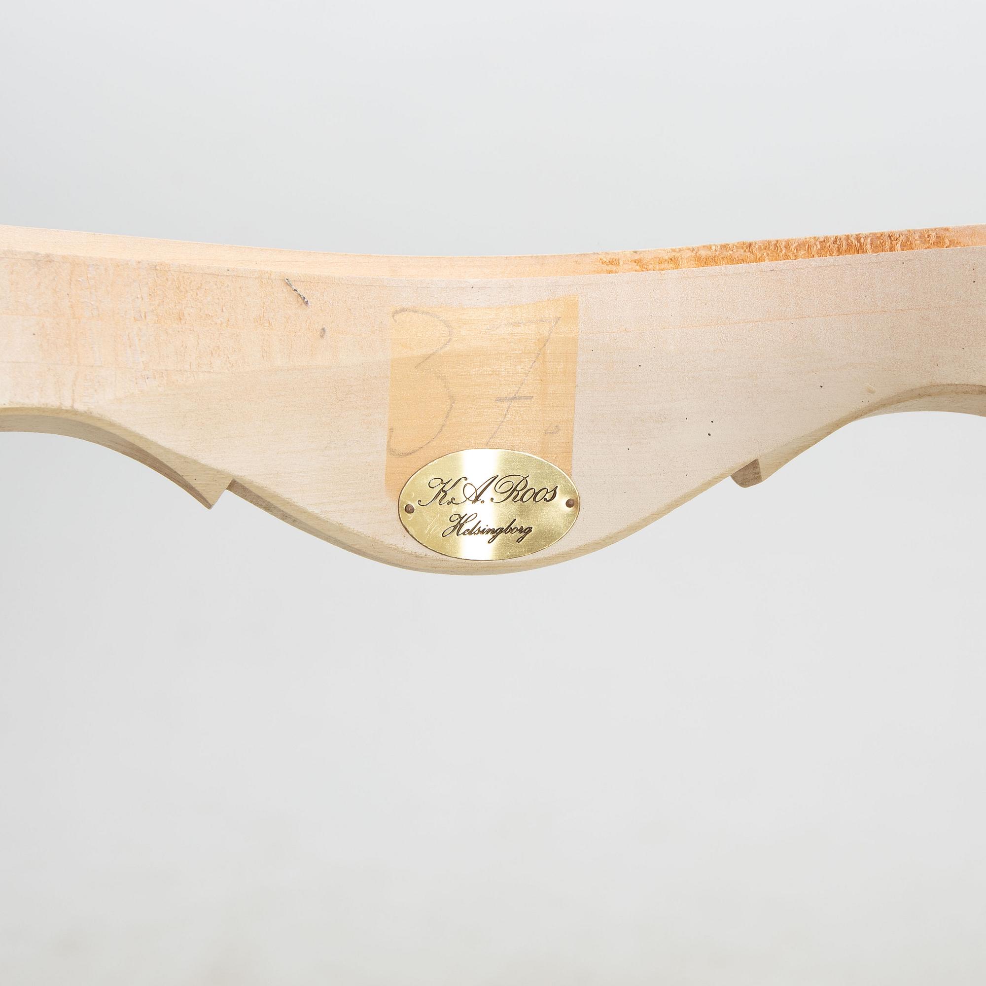 Dining group, 7 pieces, Rococo style, K. A. Roos, second half of the 20th century.