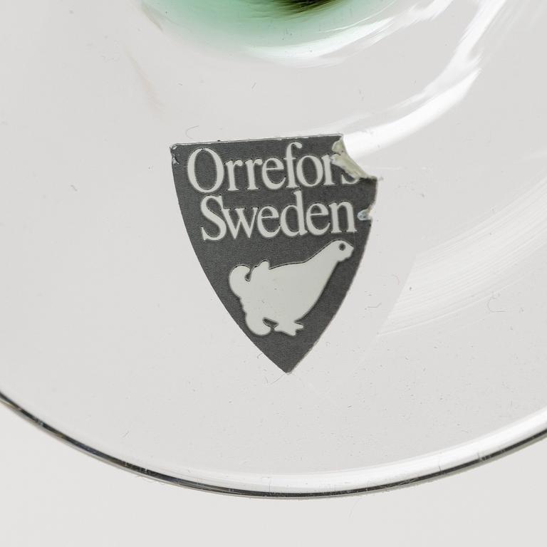 Gunnar Cyrén, 12 wine glasses, "Nobel", Orrefors,