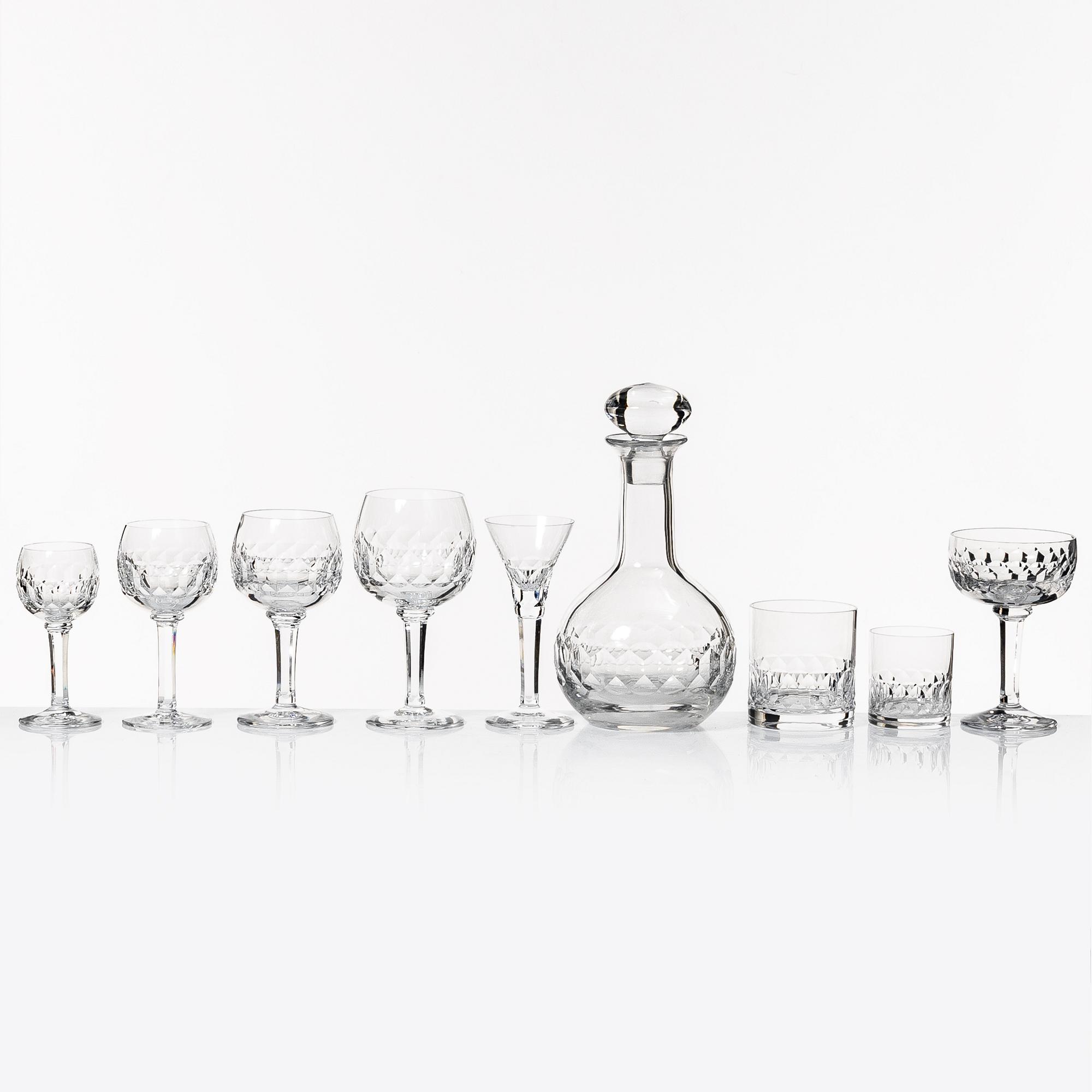 Sigurd Persson, glasservis, 133 delar, "Gripsholm", Kosta Boda.