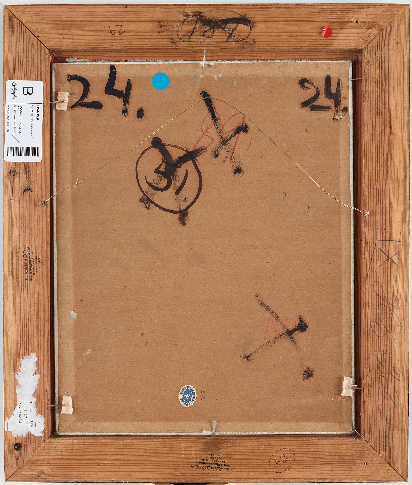 Sigrid Hjertén, "Isaac painting" (Isaac målar).