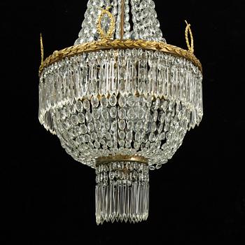 An Empire-style ceiling lamp, first half of the 20th century.